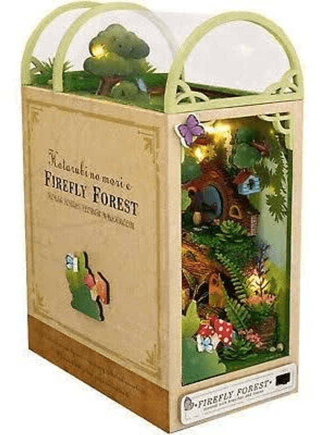 Creative DIY Bookend - Firefly Forest