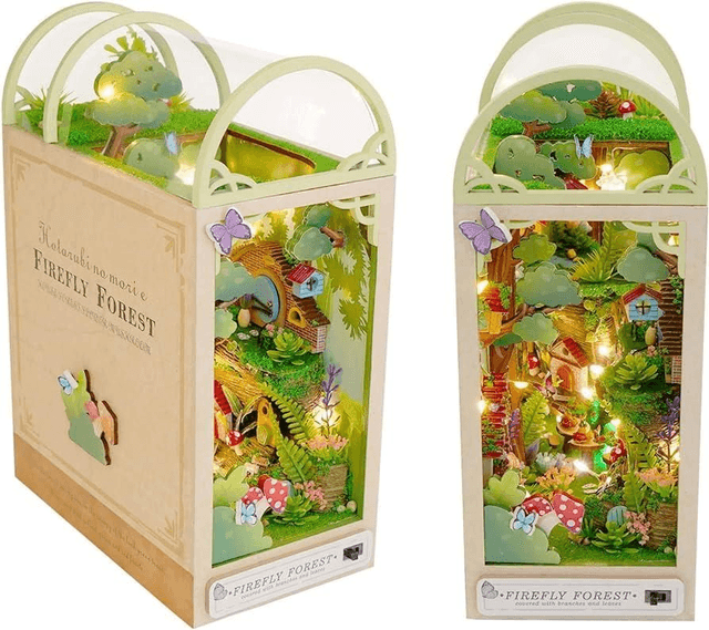 Creative DIY Bookend - Firefly Forest