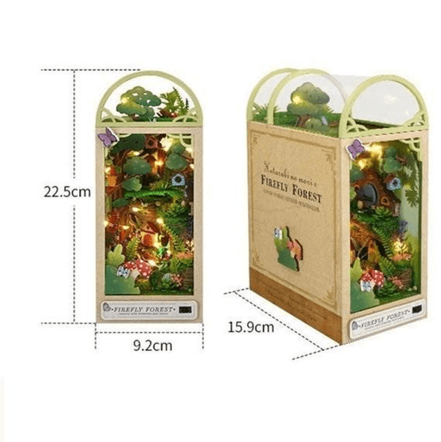 Creative DIY Bookend - Firefly Forest
