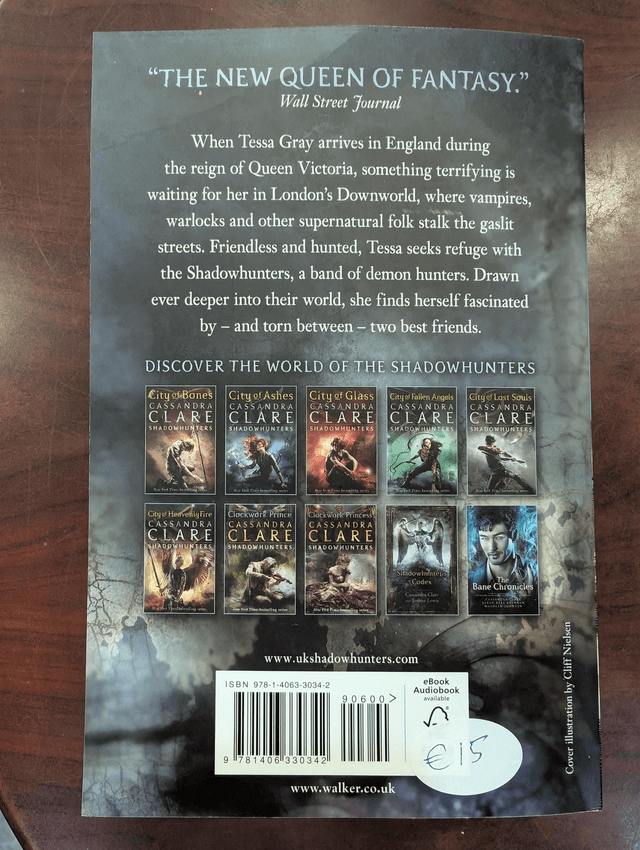 Clockwork Angel, Shadowhunters - Cassandra Clare