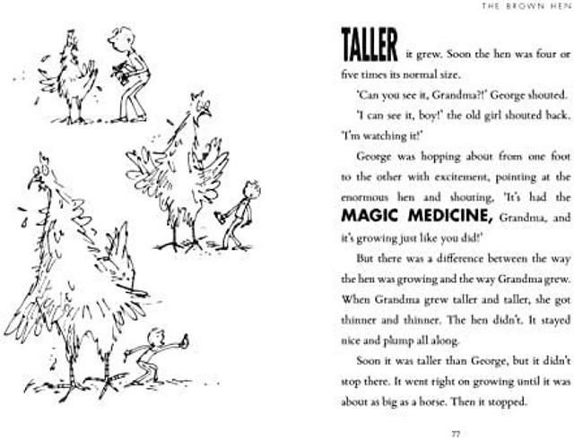 George's Marvellous Medicine

- Roald Dahl 