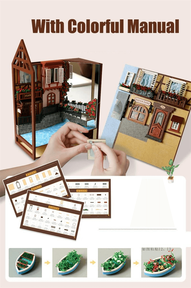 Creative DIY Bookend - Colmar Town