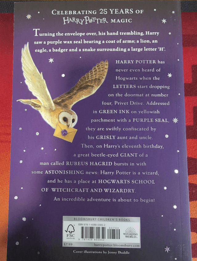 Harry Potter and the Philosopher's Stone (1) - J.K. Rowling