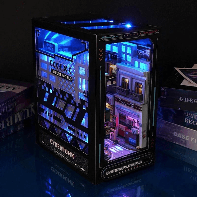 Creative DIY Bookend - Future World